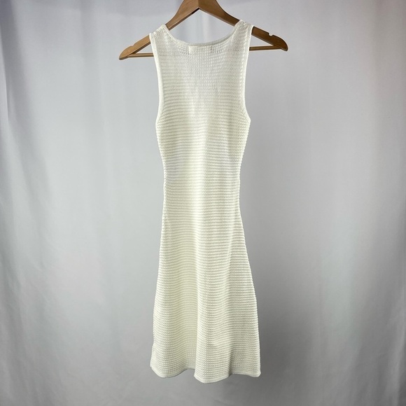 Madden NYC Cut Out Ring Crochet Knit Mini Dress in Off White Size Small - Picture 6 of 8